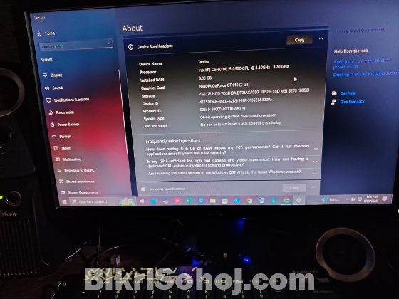 Desktop PC full fresh